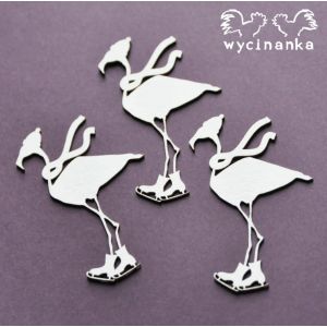 Tekturka Wycinanka Aloha! - Zimowe Flamingi, 3szt
